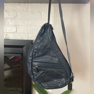 Ameribag Vintage Dark Teal Leather Bag